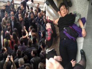 ADLİYE'DE  POLİS MÜDAHALESİ 1 AVUKAT YARALI 2 AVUKAT GÖZALTINDA