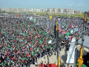 AKP DESTEKLİ "HÜDAPAR" MİTİNGİNE ON BİNLER KATILDI