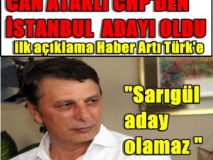 Can Ataklı CHP'den İstanbul Adayı