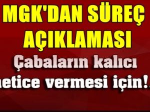 MGK'dan Süreç Açıklaması