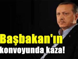 Başbakan'ın konvoyunda kaza!