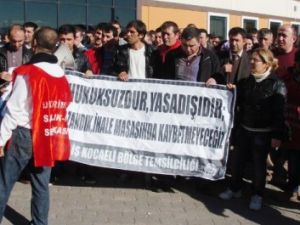 İşleri İhaleye Çıkarılan İşçiler Eylem Yaptı, Ameliyatlar Durdu