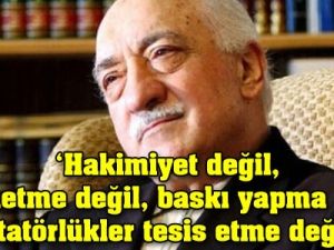 Gülen'den açıklama
