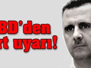 ABD'den Suriye sert uyarı!