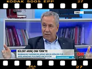 VE BÜLENT ARINÇ  MELİH GÖKÇEK BOMBASINI PATLATTI