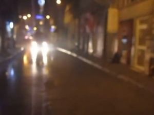 Eylemcinin plastik mermiyle vurulduğu an!