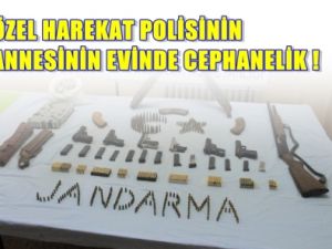 Özel Harekat polisinin Annesinin Evinden Cephanelik Çıktı