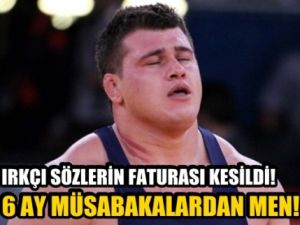 Irkçı sözlerin faturası: Kayaalp'e 6 ay men!
