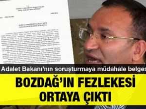 Adalet Bakanı Bozdağ Hakkında Fezleke
