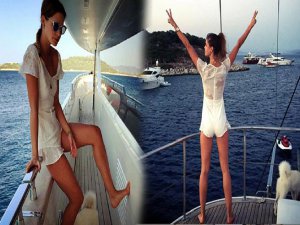 DÜNYACA ÜNLÜ MANKEN BODRUM'DA