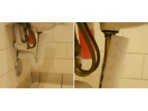 KADINLAR TUVALETİNE YERLEŞTİRİLEN KAMERAYI BULDU