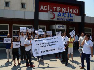 SAĞLIKÇILAR EYLEMDE