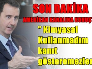 Esad Amerikan TV'sine Konuştu