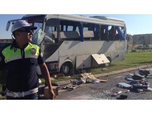 KONYA'DA TIR FACİASI; 16 YARALI