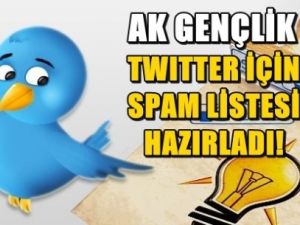 AK Gençlik Twitter için spam listesi yayınladı!