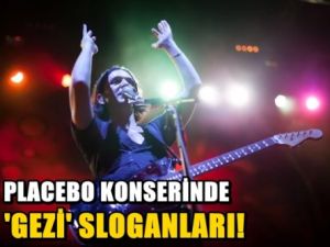 Placebo konserinde Gezi sloganları!