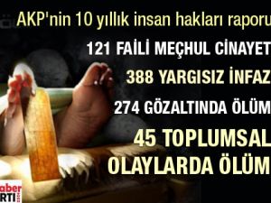 AKP'nin 10 Yıllık İnsan Hakları Raporu