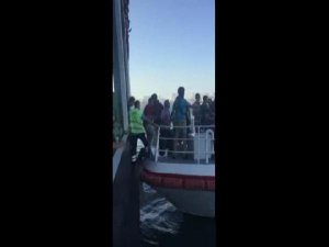 ARIZALI VAPUR YOLCULARI İLE GÜVENLİKÇİLER ARASINDA KAVGA;1 YARALI