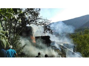ARTVİN'DE YANGIN: 8 EV KÜL OLDU