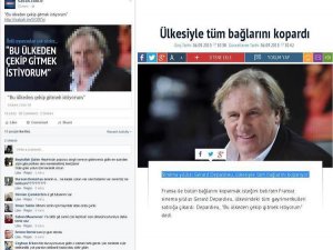 SABAH OKURLARINDAN DEPARDİEU'YA İLGİNÇ TEPKİLER