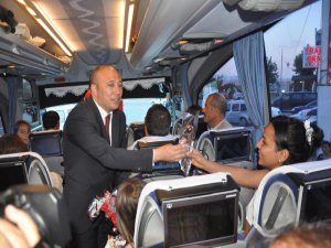 MHP'LİLER KIRIKKALE'DE DOĞU OTOBÜSLERİNİ DURDURDU