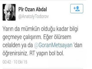 KATLİAMI TWİTTER'DEN ÖNCEDEN YAZAN GÖZALTINA ALINDI