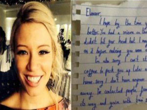 TRENDE FENALAŞTI, CEBİNDE NOT BULDU