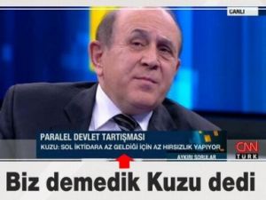 Burhan Kuzu'dan Çalma İtirafı