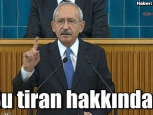 Kılıçdaroğlu: Bu tiran hakkında bizden çok bu ülkenin psikolaglarının konuşması lazım