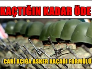 Cari Açığa Kaçak Formülü