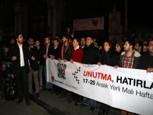 CHP'NİN KUBİLAY YÜRÜYÜŞÜNDE "HIRSIZLIK" PANKARTLARI