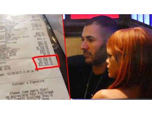 ÜNLÜ ÇİFT AKŞAM YEMEĞİNE 90 BİN LİRA ÖDEDİ