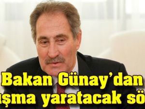 Bakan Günay'dan tartışma yaratacak açıklamalar