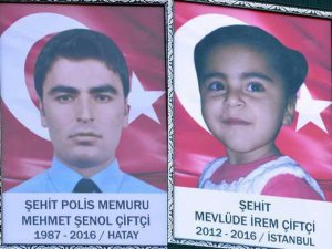 ŞEHİT POLİS VE KÜÇÜK KIZININ CENAZESİ YÜREK BURKTU