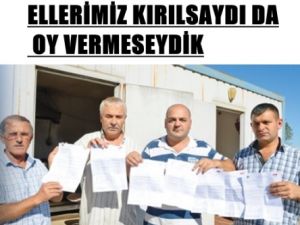 Oy Veren Elimiz Kırılsın