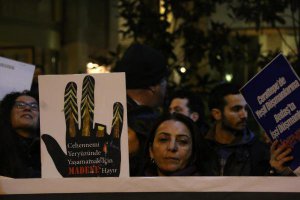 BEYOĞLU'NDA ARTVİN EYLEMİ