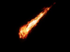 OKYANUSA DÜŞEN GÖKTAŞI KORKUTTU