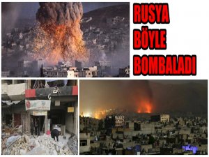 ATEŞKES ÖNCESİ RUSYA'DAN SURİYE'DE YOĞUN SALDIRI