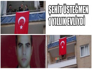 ŞEHİT ÜSTEĞMENİN ACISI MERSİN'E ULAŞTI