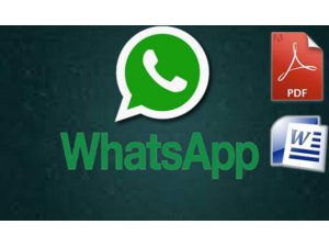 WHATSAPP ÜZERİNDEN BELGE GÖNDERME DEVRİ BAŞLADI
