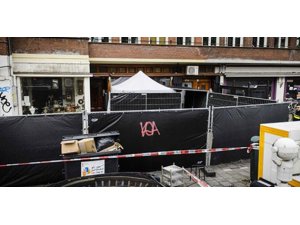 NARGİLE KAFENİN ÖNÜNDE KESİK BAŞ PANİK YARATTI