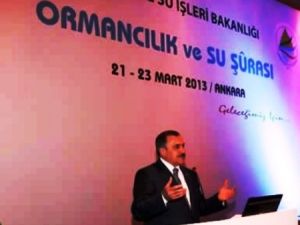 Bakan Eroğlu: 'Keşke şarıl şarıl akan nehirlerimiz olsa!'