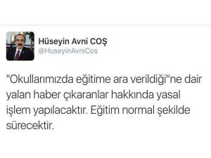 SAKARYA'DA SOSYAL MEDYADA OKULLAR TATİL EDİLDİ YALANI