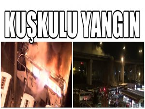 İSTANBUL OTOGAR ÇIKIŞINDA O ŞİRKETİN 4 OTOBÜSÜ YANDI