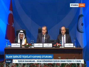 ERDOĞAN'DAN İSLAM BİRLİĞİ TOPLANTISINDA UTANDIRAN KRİZ