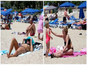 ALANYA'DA SAHİLLER RENKLENDİ