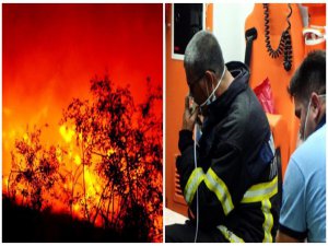 BODRUM'DA ÇÖPLÜK YANGINI PANİĞİ