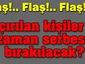 Rehineler Ne zaman Bırakılıyor ?