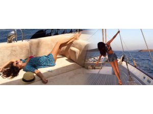 EBRU ŞALLI'NIN BU POZU OLAY OLDU