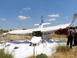 BURDUR'DA EĞİTİM UÇAĞI DÜŞTÜ
